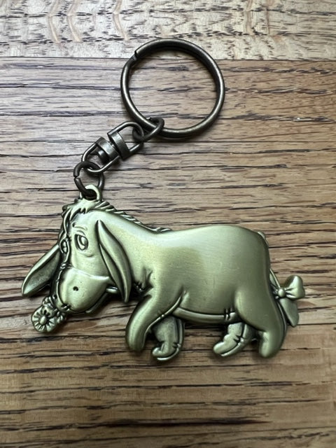 Officially Licensed Disney Brass/Pewter Keychain - Eeyore