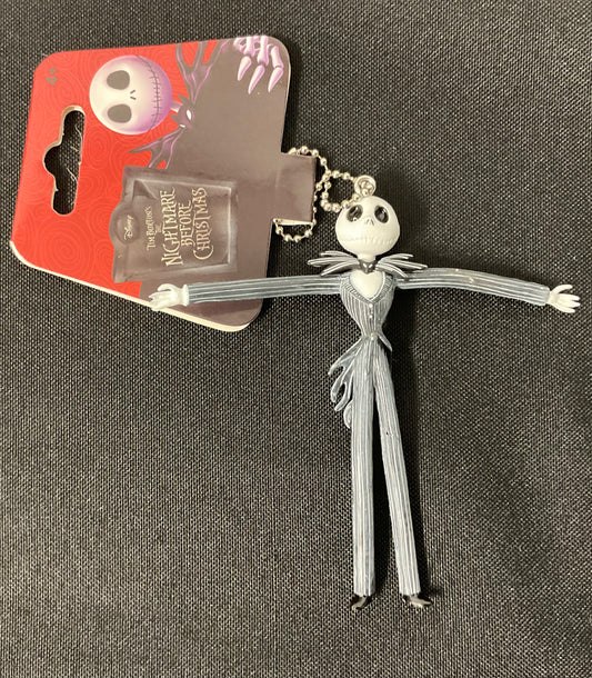 Officially Licensed Disney Jack Skellington Bendable Key Ring