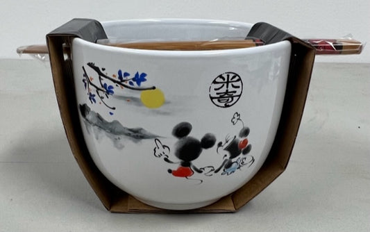 Officially Licensed Disney Mickey 20 oz Ramen Bowl with Chopsticks