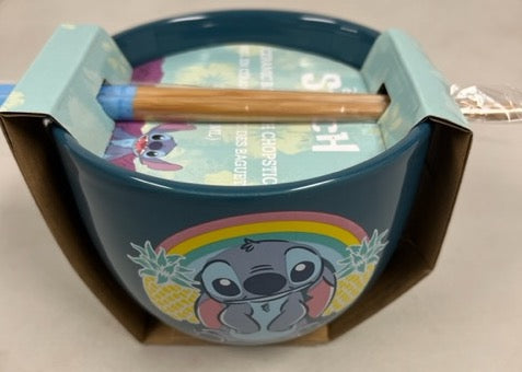 Officially Licensed Stitch 20 oz Ramen Bowl with Chopsticks