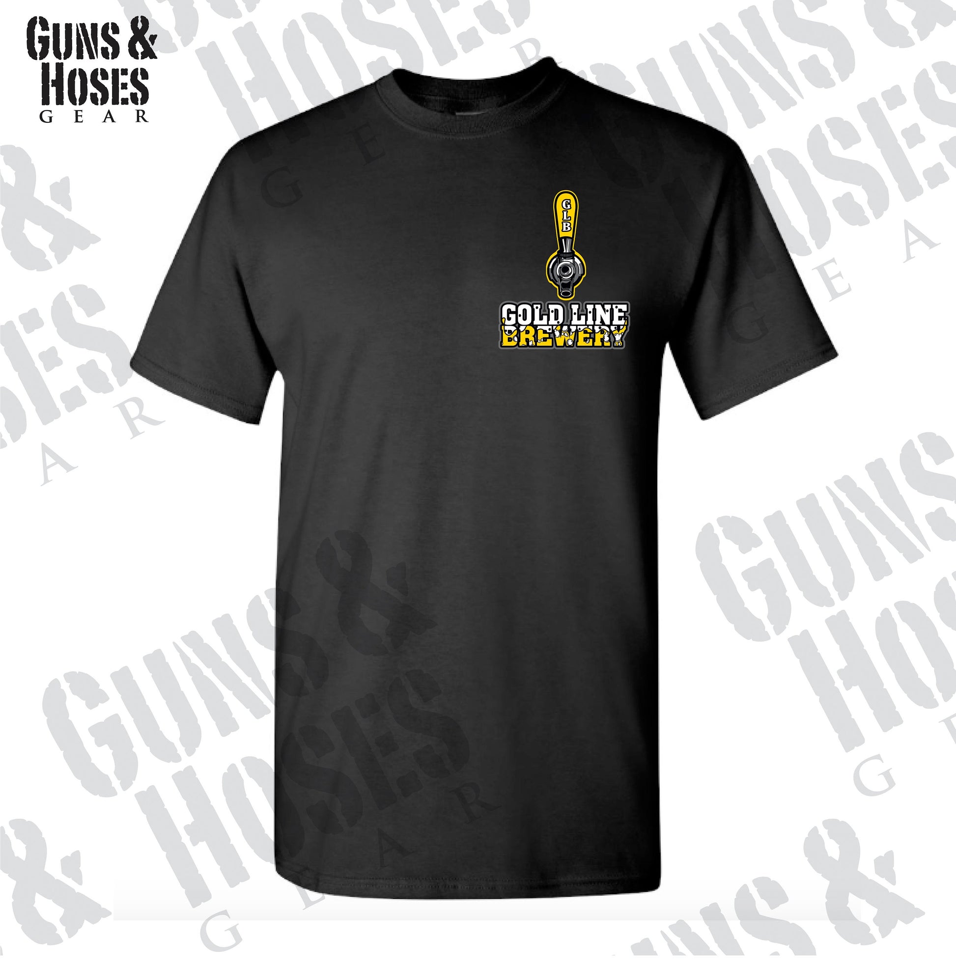 Gold Line Brewery T-Shirt - Thin Gold Line, Dispatcher, Police Dispatcher, EMS Dispatcher, Fire Dispatcher, 9-1-1 Dispatcher