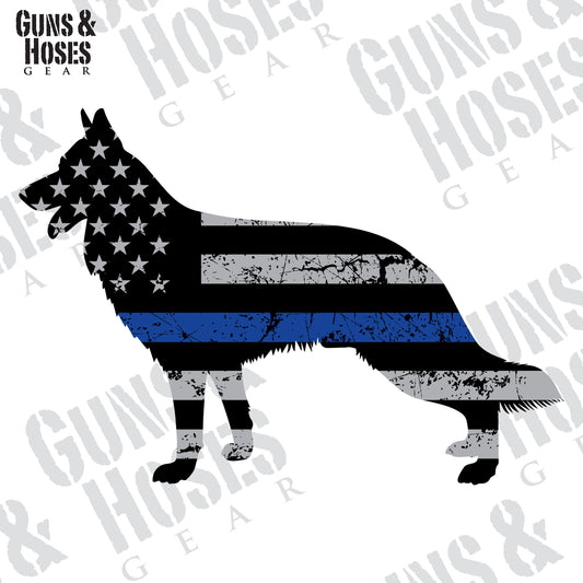 Police K-9 Sticker Decal (German Shepherd), German Shepherd Sticker, German Shepherd K9 Sticker